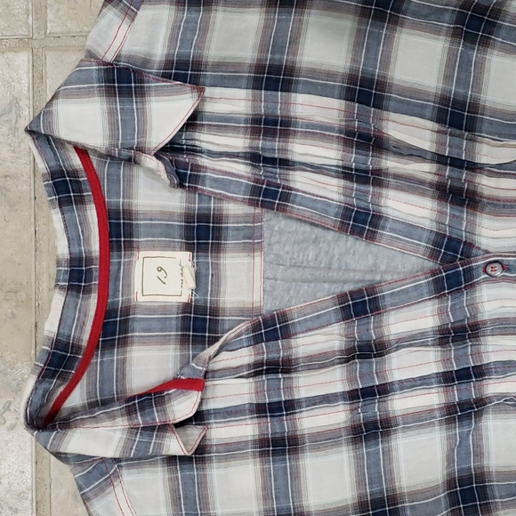 One September Anthropolpgie Plaid Button-Down Top - Picture 2 of 10